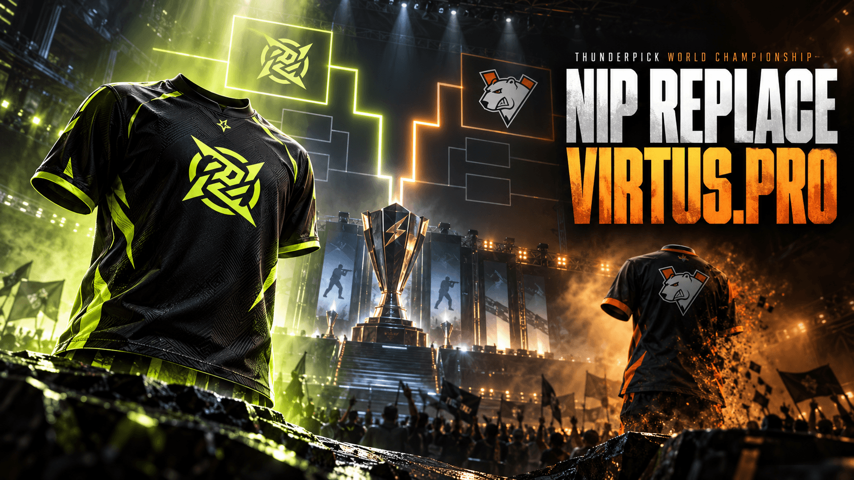 Thunderpick World Championship matchups set as NIP replace Virtus.pro